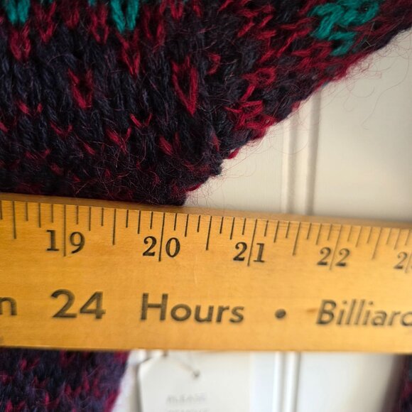 Lord Isaacs 80s Sweater Medium Fair Isle Knit Retro Acrylic Wool Pullover - Picture 7 of 8